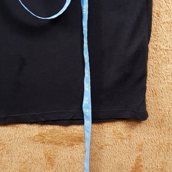 ALLSAINTS Shift Dress Womens Size 10 Black Beaded Trim Sleeveless Mini GIRI - Picture 9 of 10